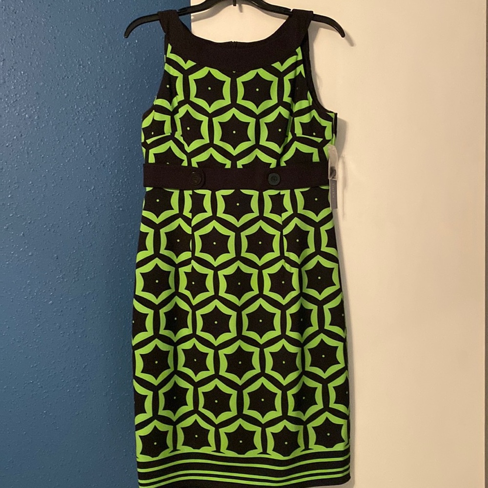 Green/black dress new with tags
